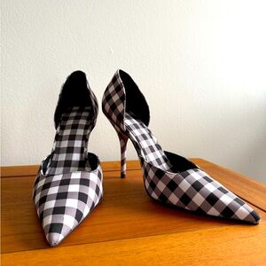 MANGO plaid stiletto heels / EU 38
